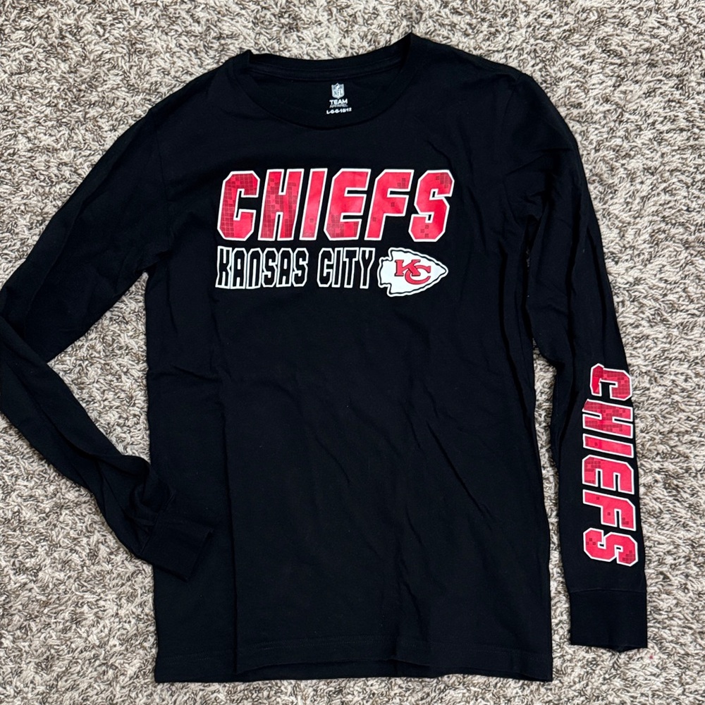 Kansas City Chiefs Black Long Sleeve Tee